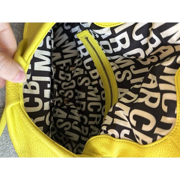 marc by marc jacobs classic q natasha crossbody purse neon yellow used - Picture 2 of 11